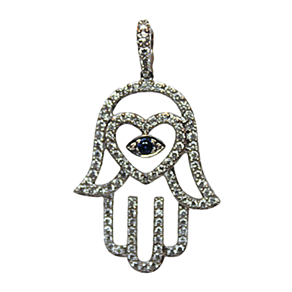 AARON BASHA 18K GOLD DIAMOND PENDANT