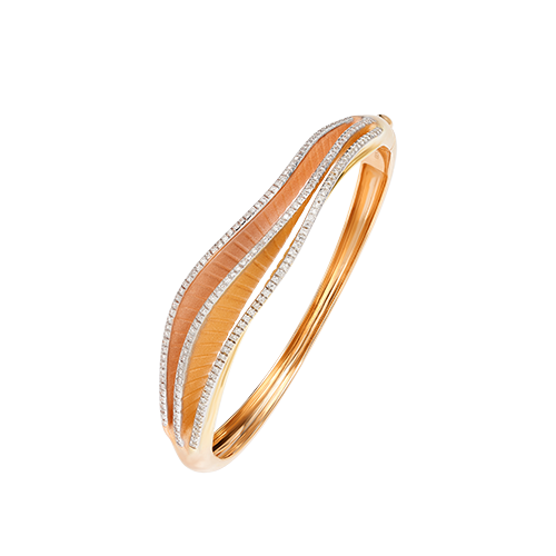 CAMMILLI 18K GOLD DIAMOND BANGLE