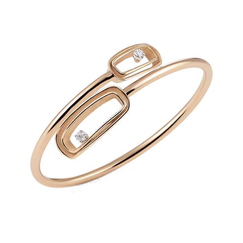 CAMMILLI 18K GOLD DIAMOND BANGLE