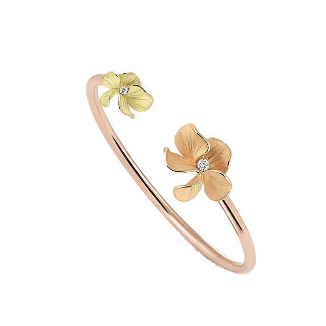 CAMMILLI 18K GOLD DIAMOND BANGLE