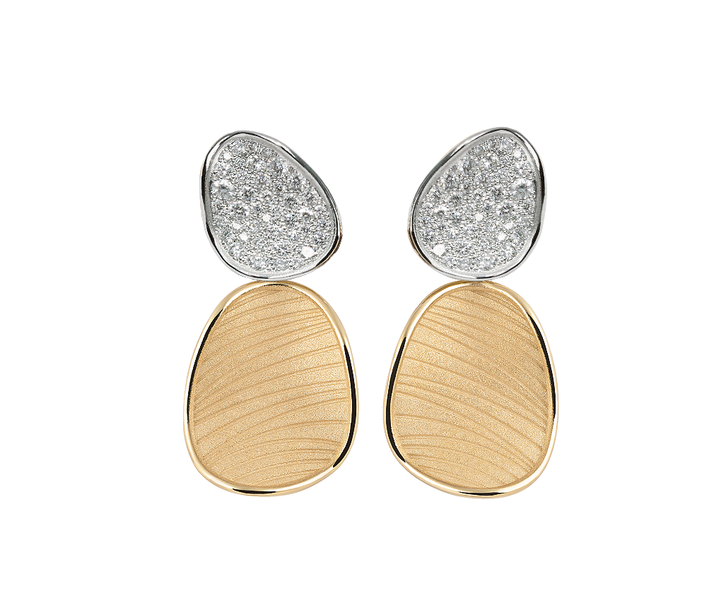 CAMMILLI 18K GOLD DIAMOND EARRING