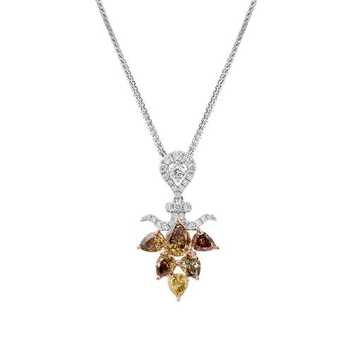 18K GOLD COLOR DIAMOND PENDANT