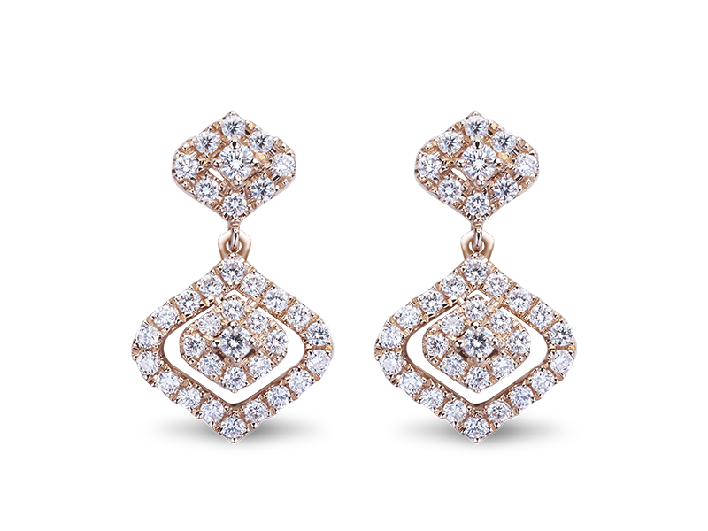 18K GOLD DIAMOND EARRING