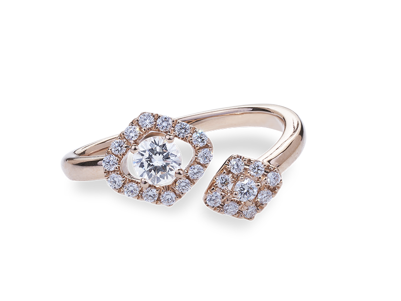 18K GOLD DIAMOND RING