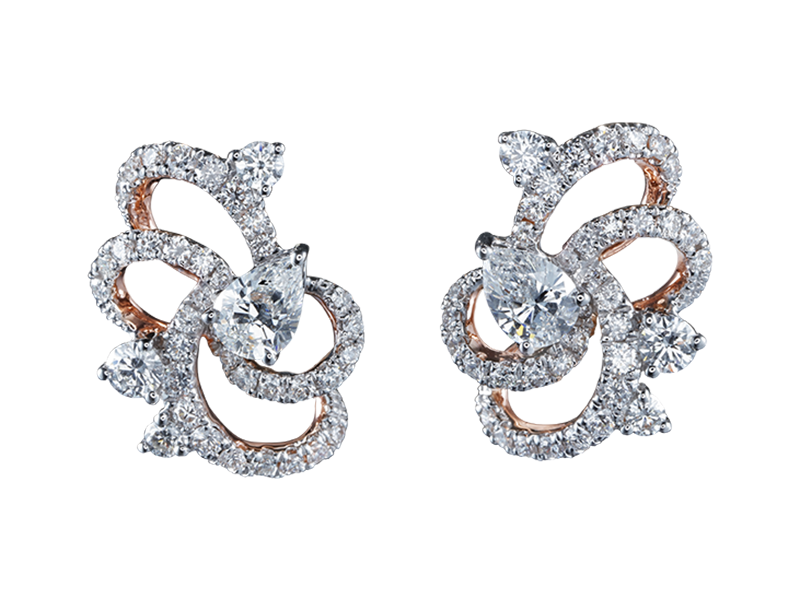 18K GOLD DIAMOND EARRING