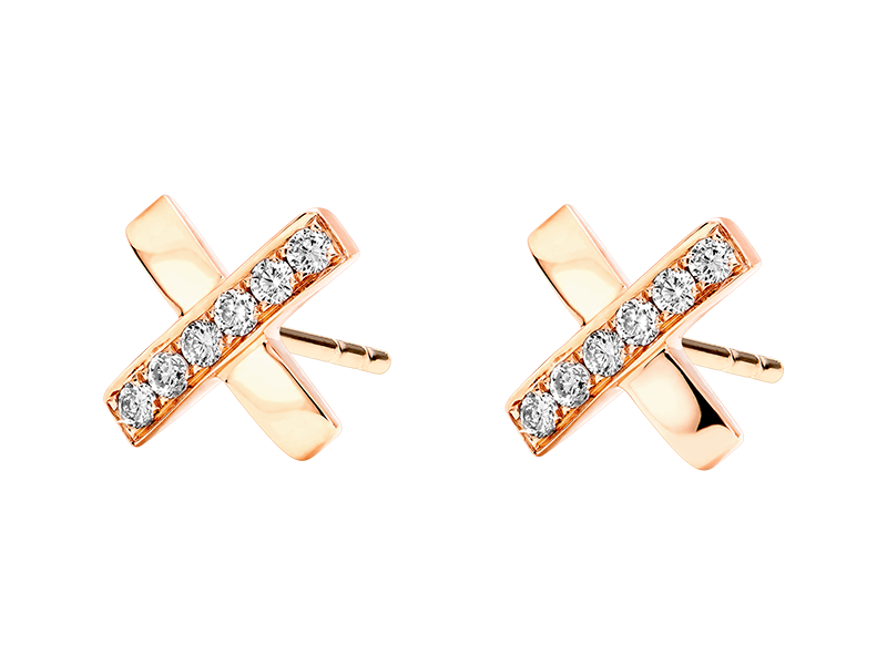 PAST PRESENT FUTURE 18K GOLD DIAMOND EARRING