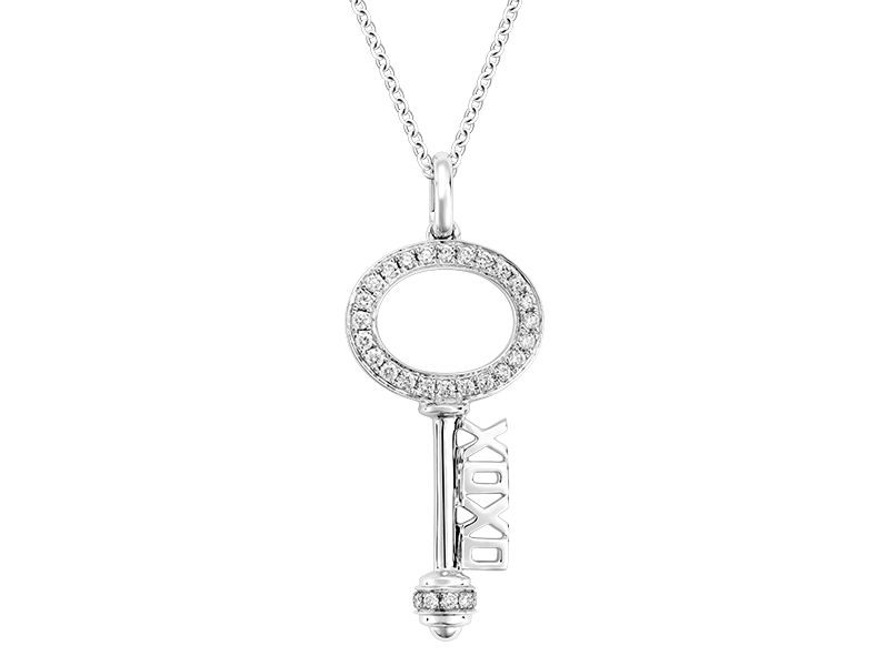 PAST PRESENT FUTURE 18K GOLD DIAMOND PENDANT