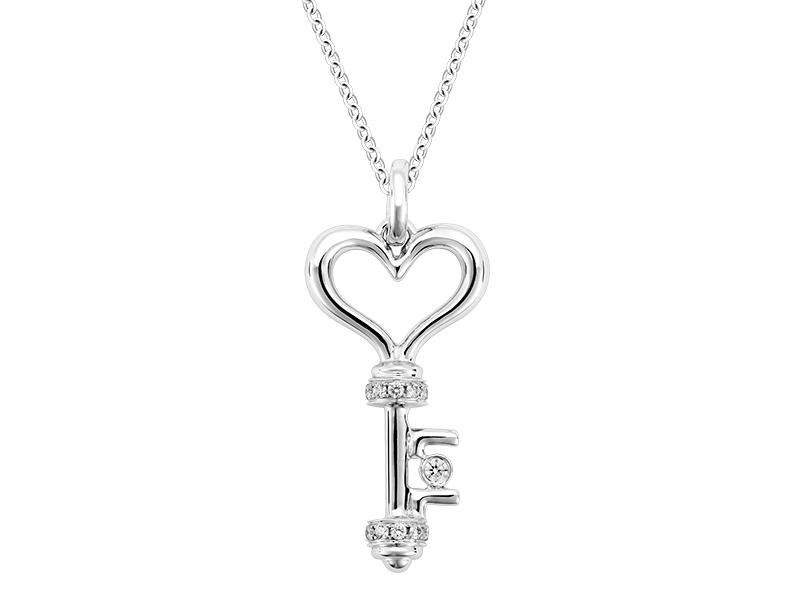 PAST PRESENT FUTURE 18K GOLD DIAMOND PENDANT