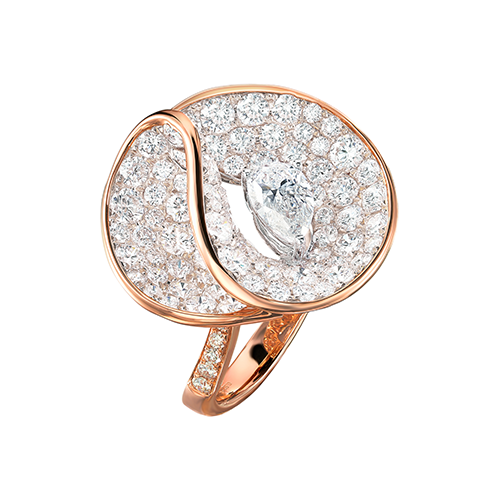  18K Gold Diamond GIA Ring