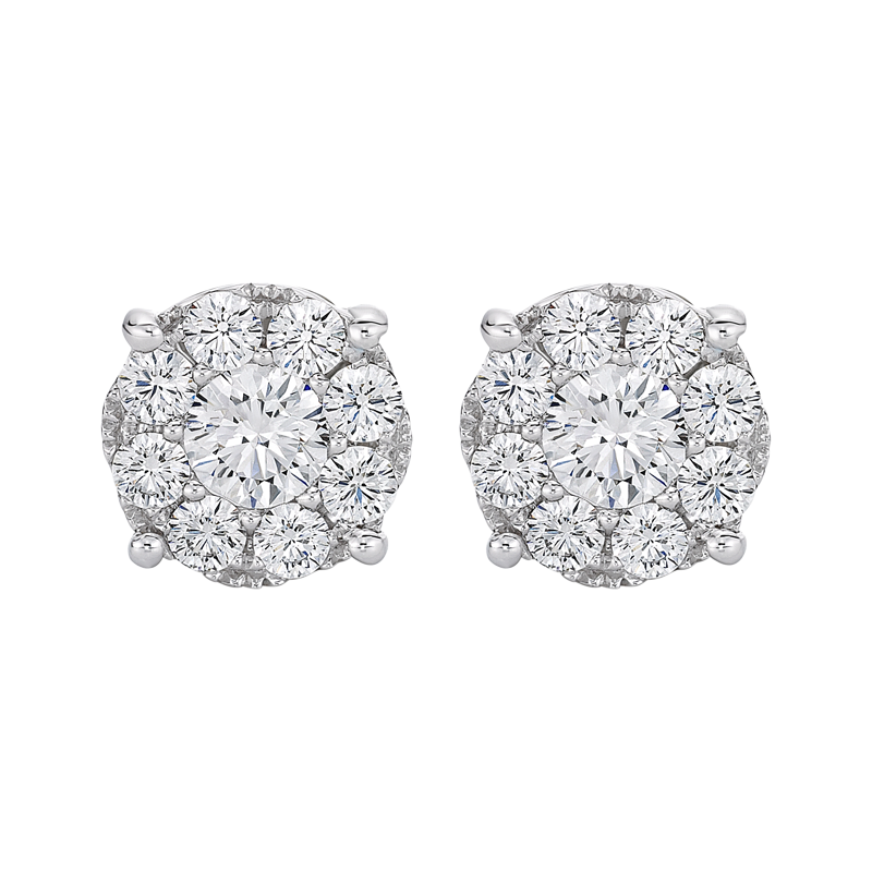 SOLASFERA 18K GOLD DIAMOND GIA EARRING