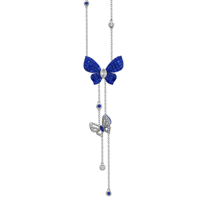 STENZHORN 18K GOLD SAPPHIRE NECKLACE