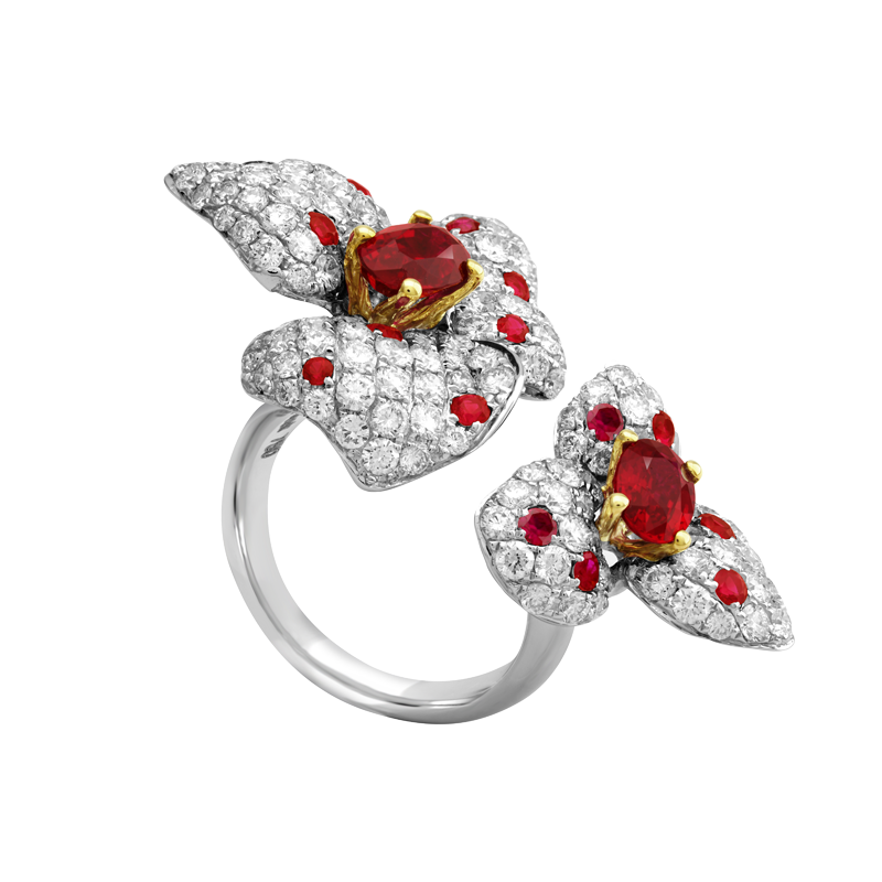 18K GOLD RUBY RING