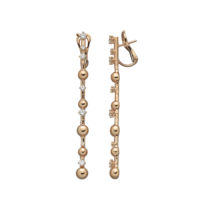 MATTIA CIELO 18K GOLD DIAMOND EARRING