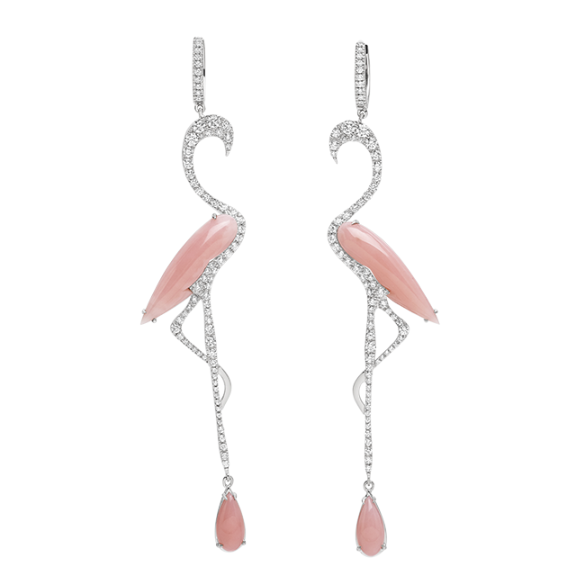 PALMIERO 18K GOLD OPAL EARRING