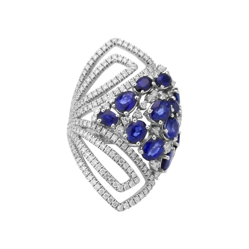 PALMIERO 18K GOLD SAPPHIRE RING