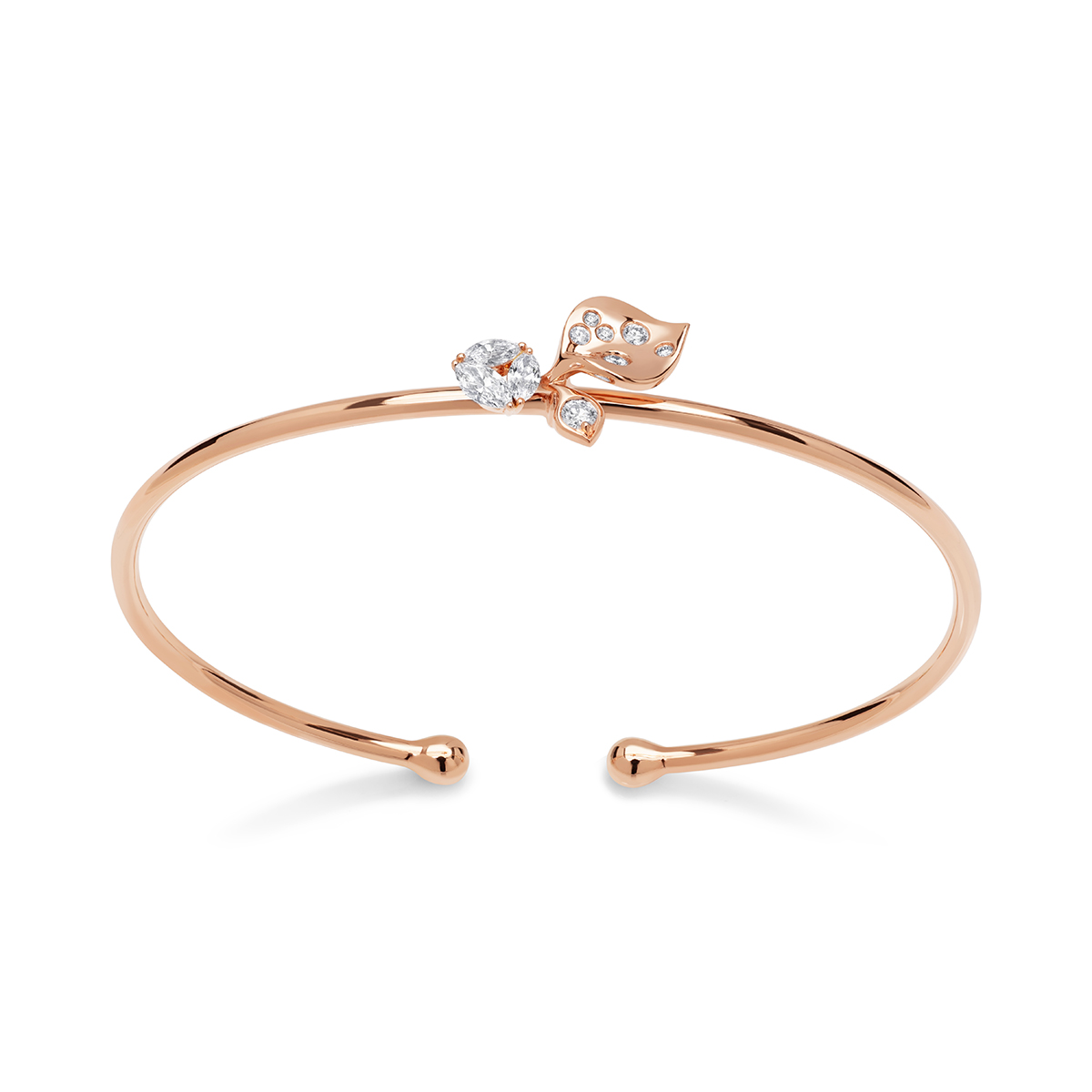 STENZHORN 18K GOLD DIAMOND BANGLE