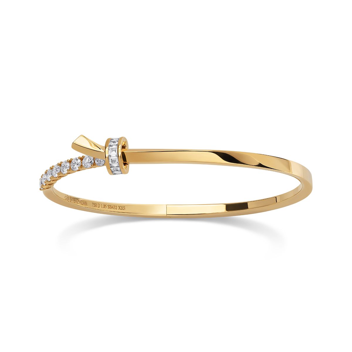 STENZHORN 18K GOLD DIAMOND BANGLE