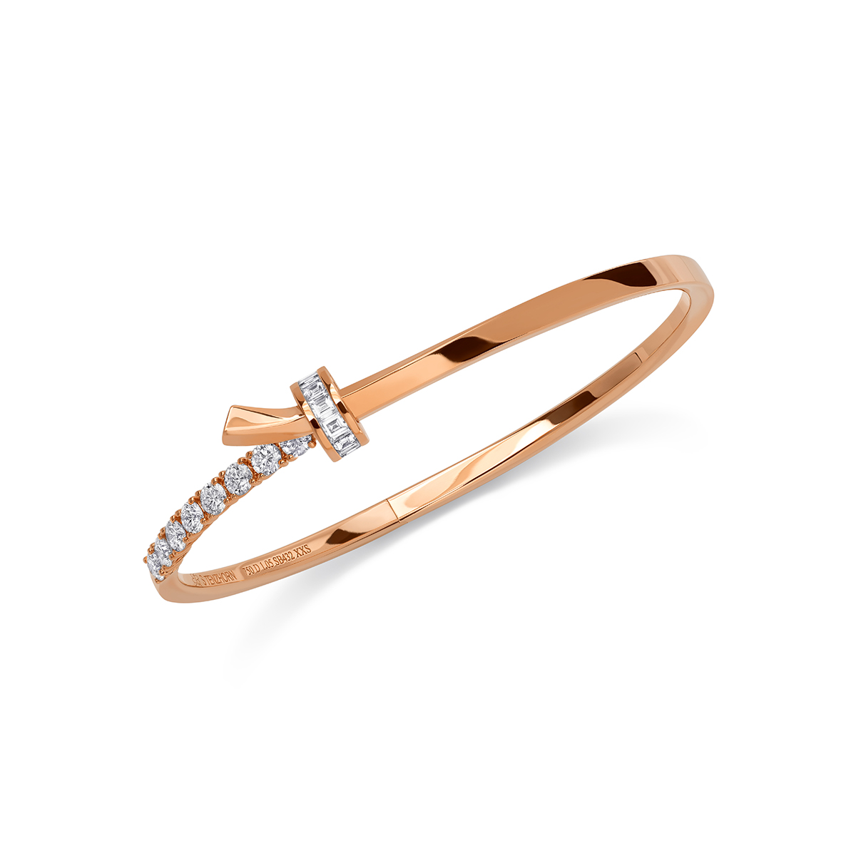 STENZHORN 18K GOLD DIAMOND BANGLE