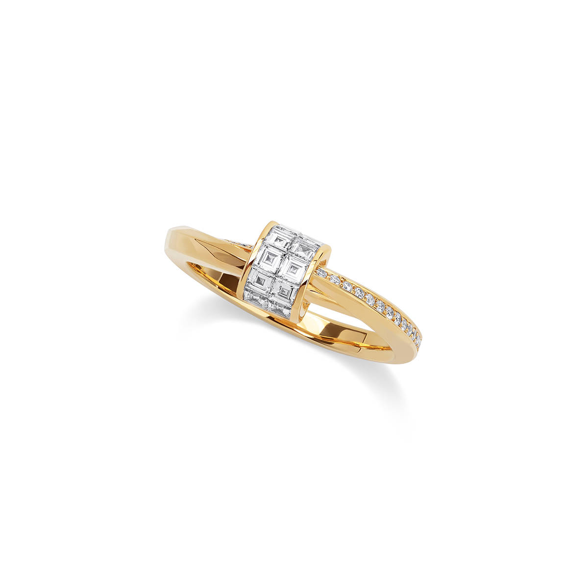 STENZHORN 18K GOLD DIAMOND RING