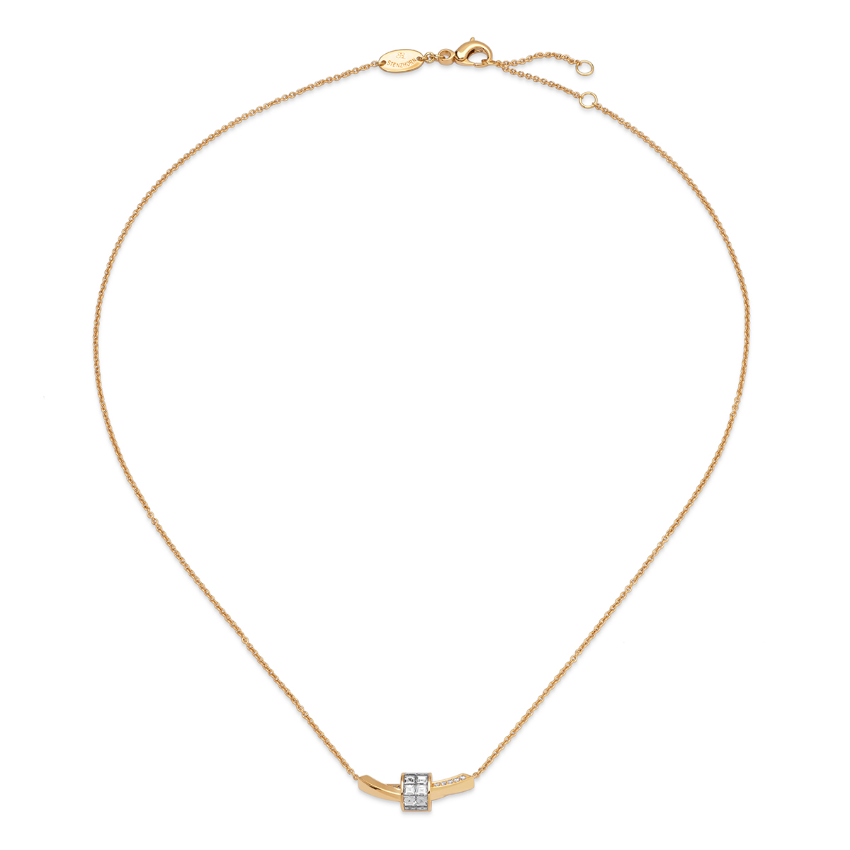 STENZHORN 18K GOLD DIAMOND NECKLACE
