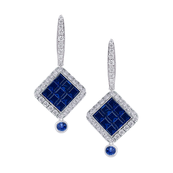 STENZHORN 18K GOLD SAPPHIRE EARRING