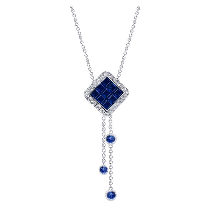 STENZHORN 18K GOLD SAPPHIRE NECKLACE