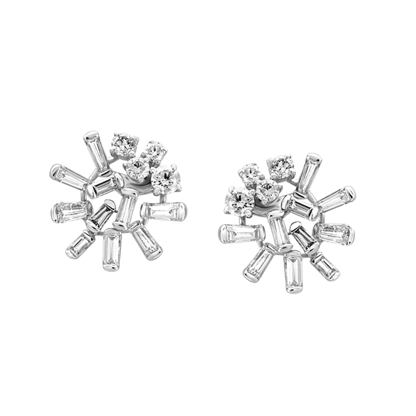 Peony Collection Diamond Earrings