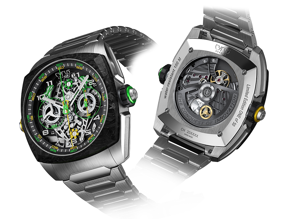 CYRUS GENÈVE赛瑞于2023钟表与奇迹高级钟表展推出全新腕表“KLEPCYS DICE LIME CARBON” 、“KLEPCYS GMT OCEAN BLUE” 及 “KLEPCYS GMT PALM GREEN”