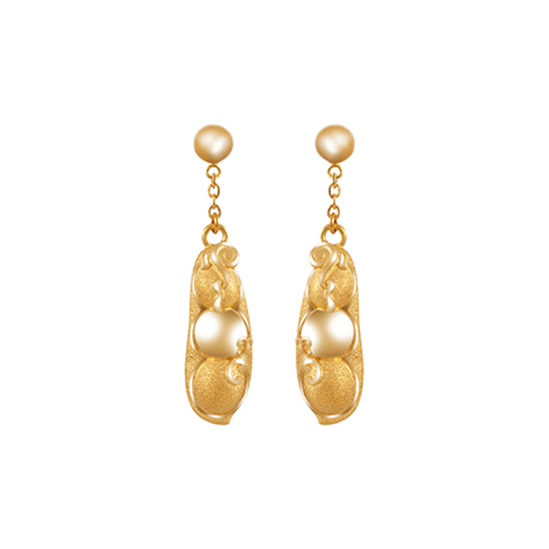 999.9 Fine Gold Earrings