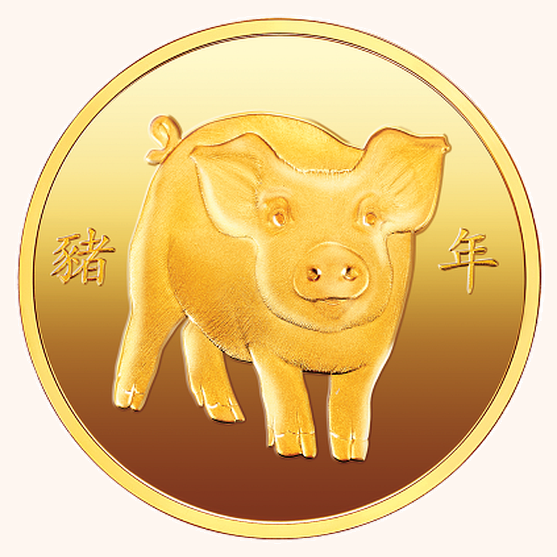 999.99 Chuk Kam King Fook Pig Gold Medal（15G）