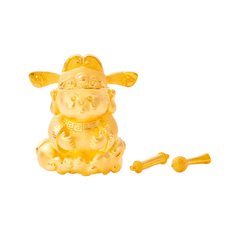文曲星君卡通足金擺設
