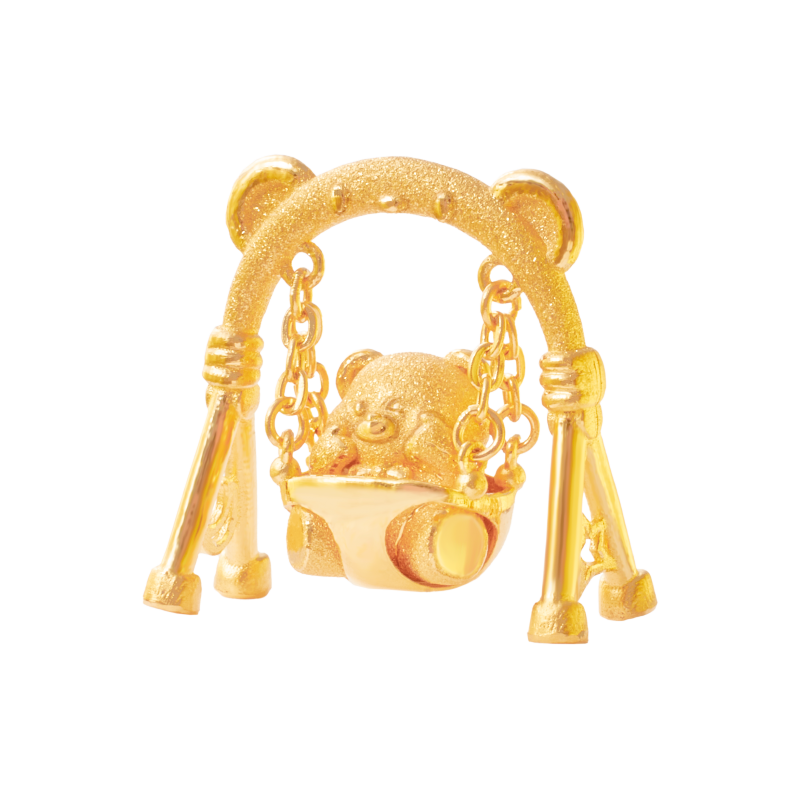 Teddy Bear Swing Chuk Kam Ornament