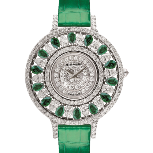 ALAIN PHILIPPE LADY'S 18K WHITE GOLD & DIAMOND QUARTZ WATCH