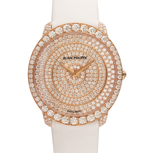 ALAIN PHILIPPE LADY'S 18K ROSE GOLD & DIAMOND QUARTZ WATCH