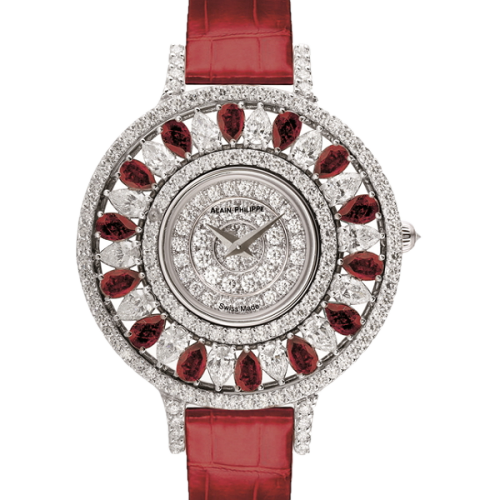 ALAIN PHILIPPE LADY'S 18K WHITE GOLD & DIAMOND QUARTZ WATCH