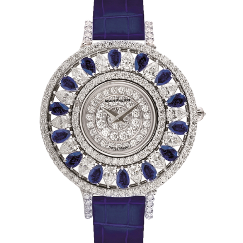 ALAIN PHILIPPE LADY'S 18K WHITE GOLD & DIAMOND QUARTZ WATCH