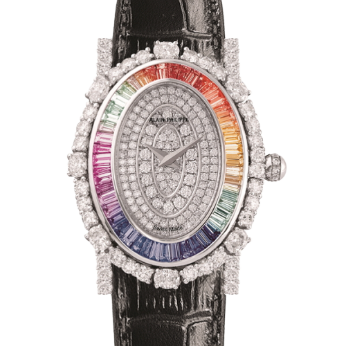 ALAIN PHILIPPE LADY'S 18K WHITE GOLD & DIAMOND QUARTZ WATCH