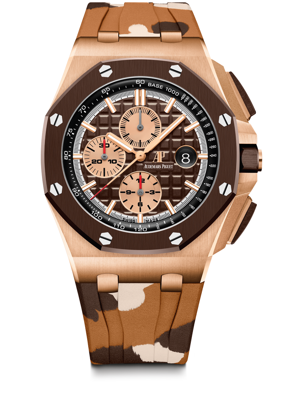 AUDEMARS PIGUET 44mm 18K ROSE GOLD & CERAMIC AUTOMATIC WATCH