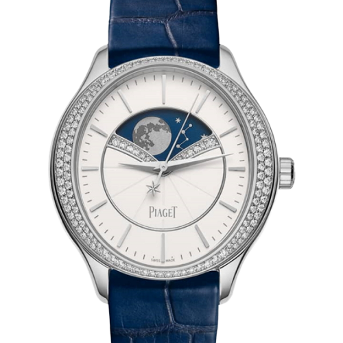 PIAGET 36mm 18K WHITE GOLD & DIAMOND AUTOMATIC WATCH