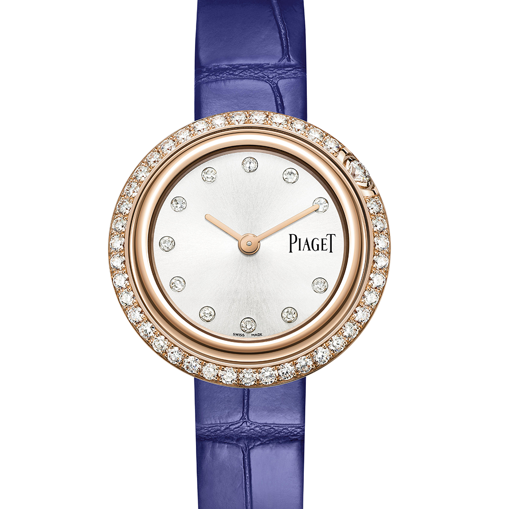 PIAGET 29mm 18K ROSE GOLD & DIAMOND QUARTZ WATCH